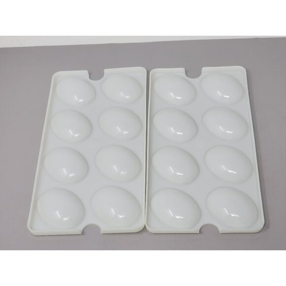 Tupperware‎ Vintage Yellow & White Rectangle Deviled Egg Carrier - Picture 12 of 15